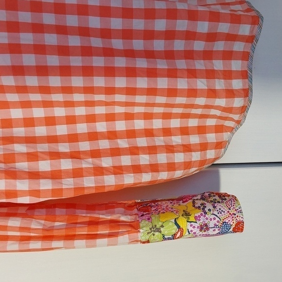 XMI  Button Down Top Bright pink Floral CUFFS & Collar Artsy colorful Sz.XL - Picture 10 of 12